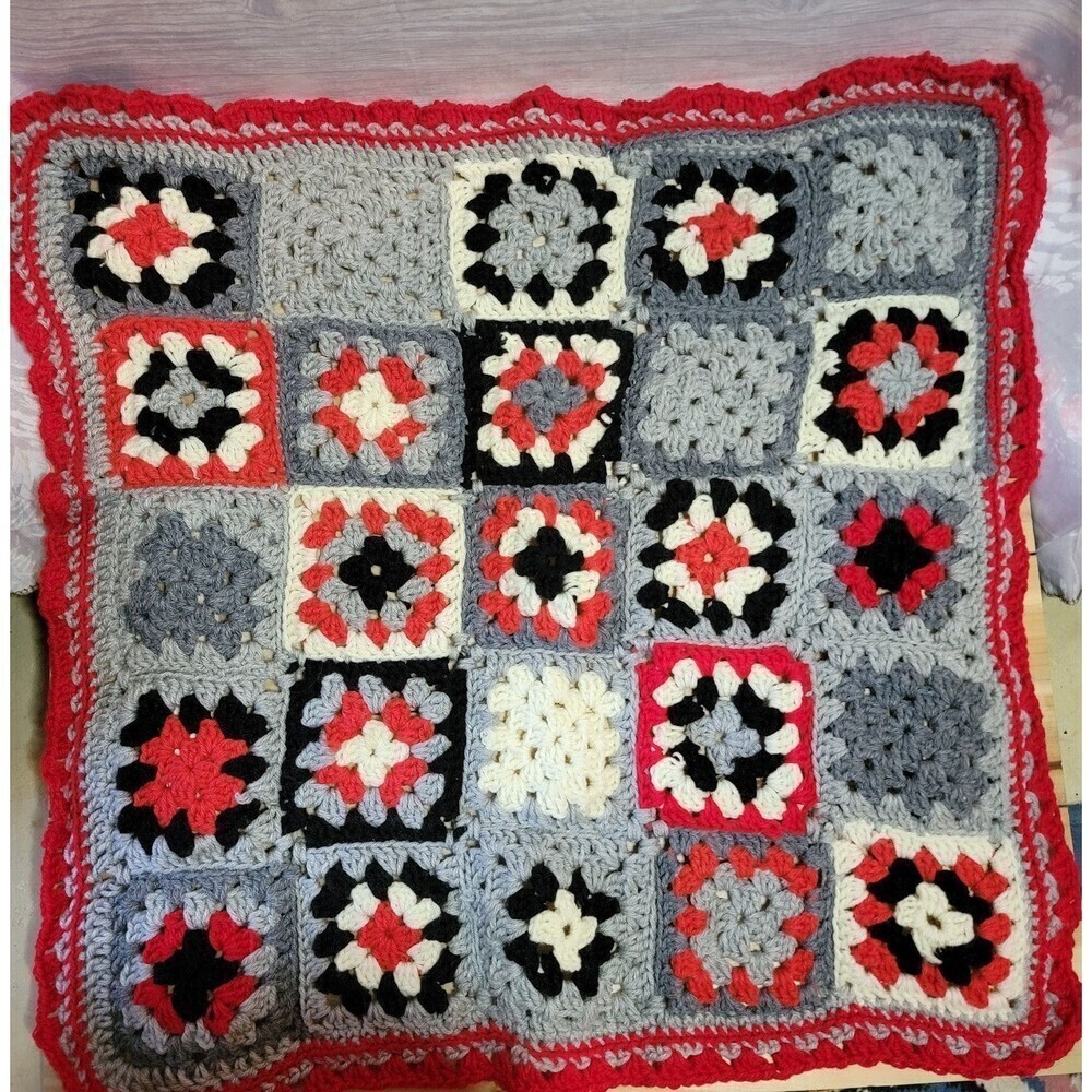 Crochet Granny Square Lap Blanket